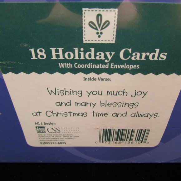 Angel Snowman 18 Christmas Cards With Sentiment - Picture 4 of 8